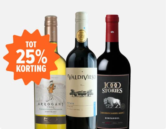 Wijn deals tot 25% korting